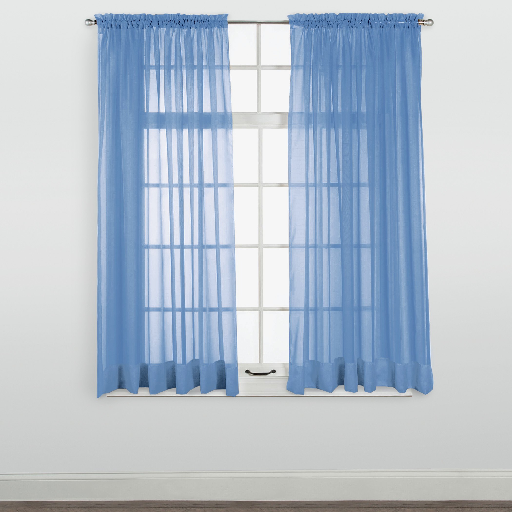 Panel de cortina de ventana transparente Elegance, permite que la luz entre mientras se mantiene - Imagen 11 de 45
