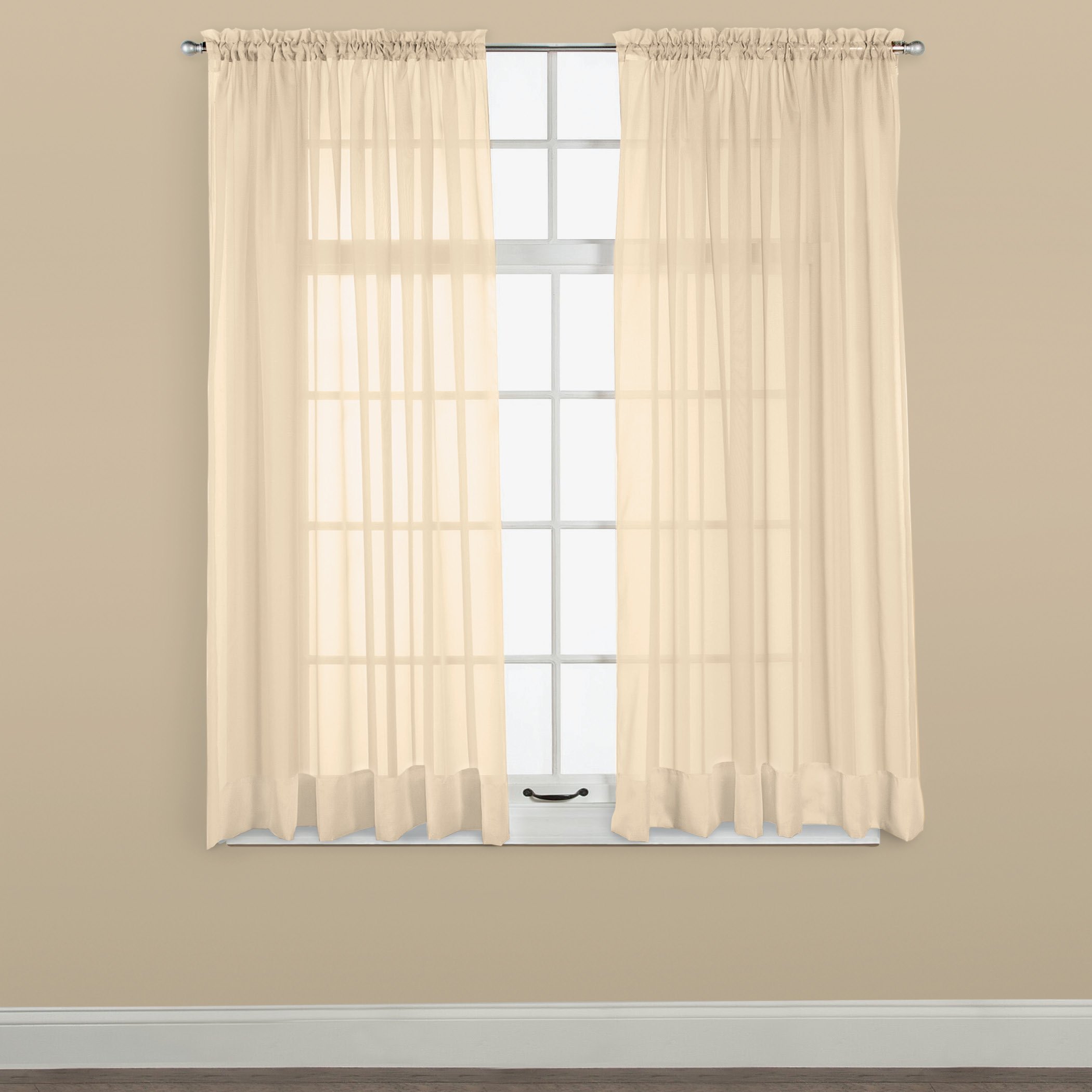 Panel de cortina de ventana transparente Elegance, permite que la luz entre mientras se mantiene - Imagen 21 de 45