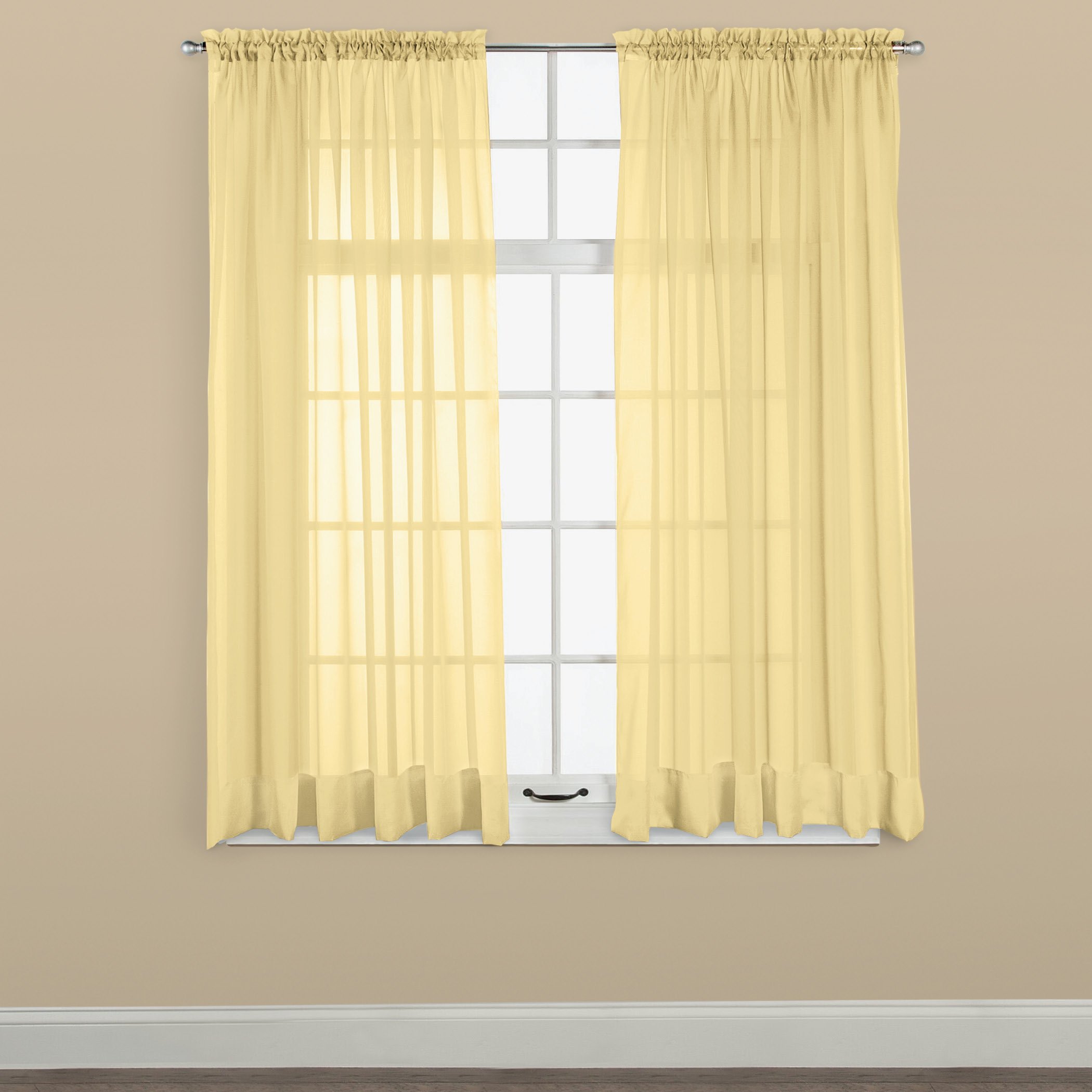 Panel de cortina de ventana transparente Elegance, permite que la luz entre mientras se mantiene - Imagen 25 de 45