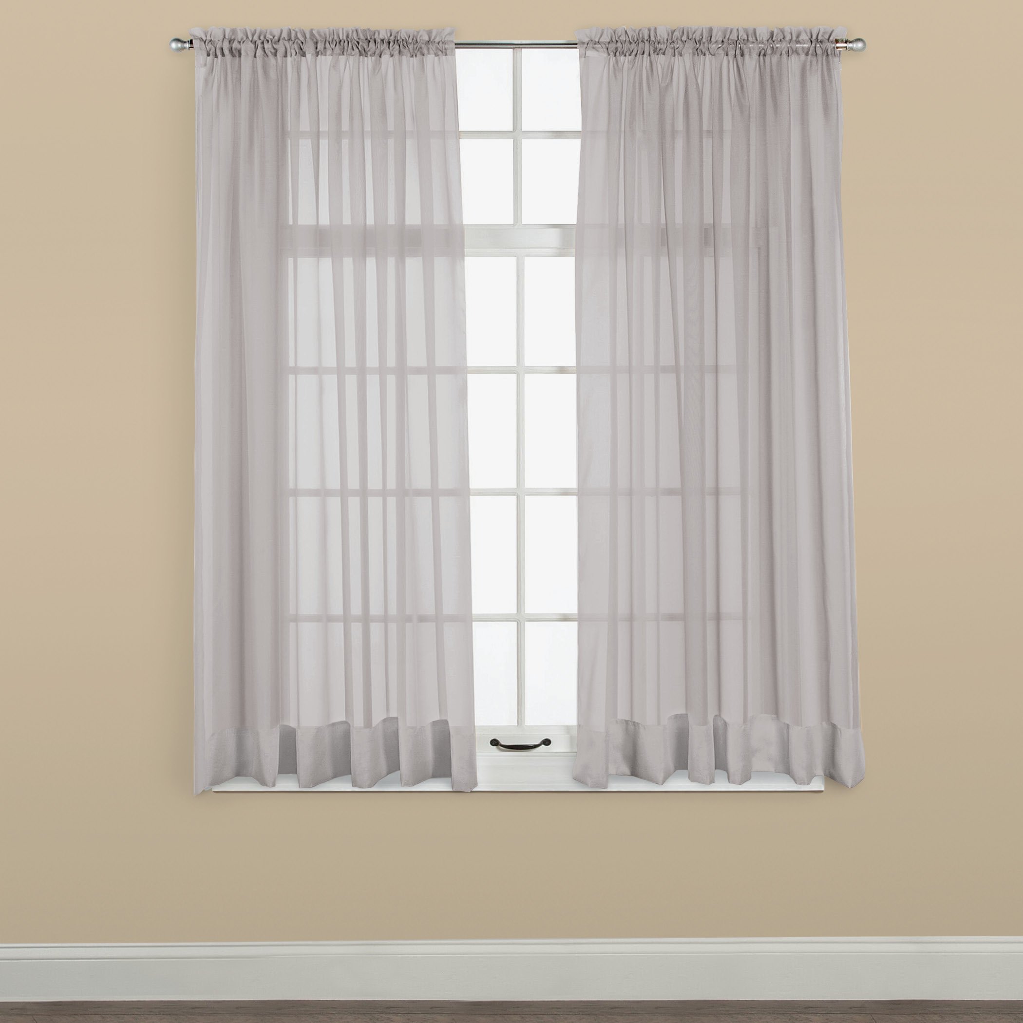 Panel de cortina de ventana transparente Elegance, permite que la luz entre mientras se mantiene - Imagen 39 de 45