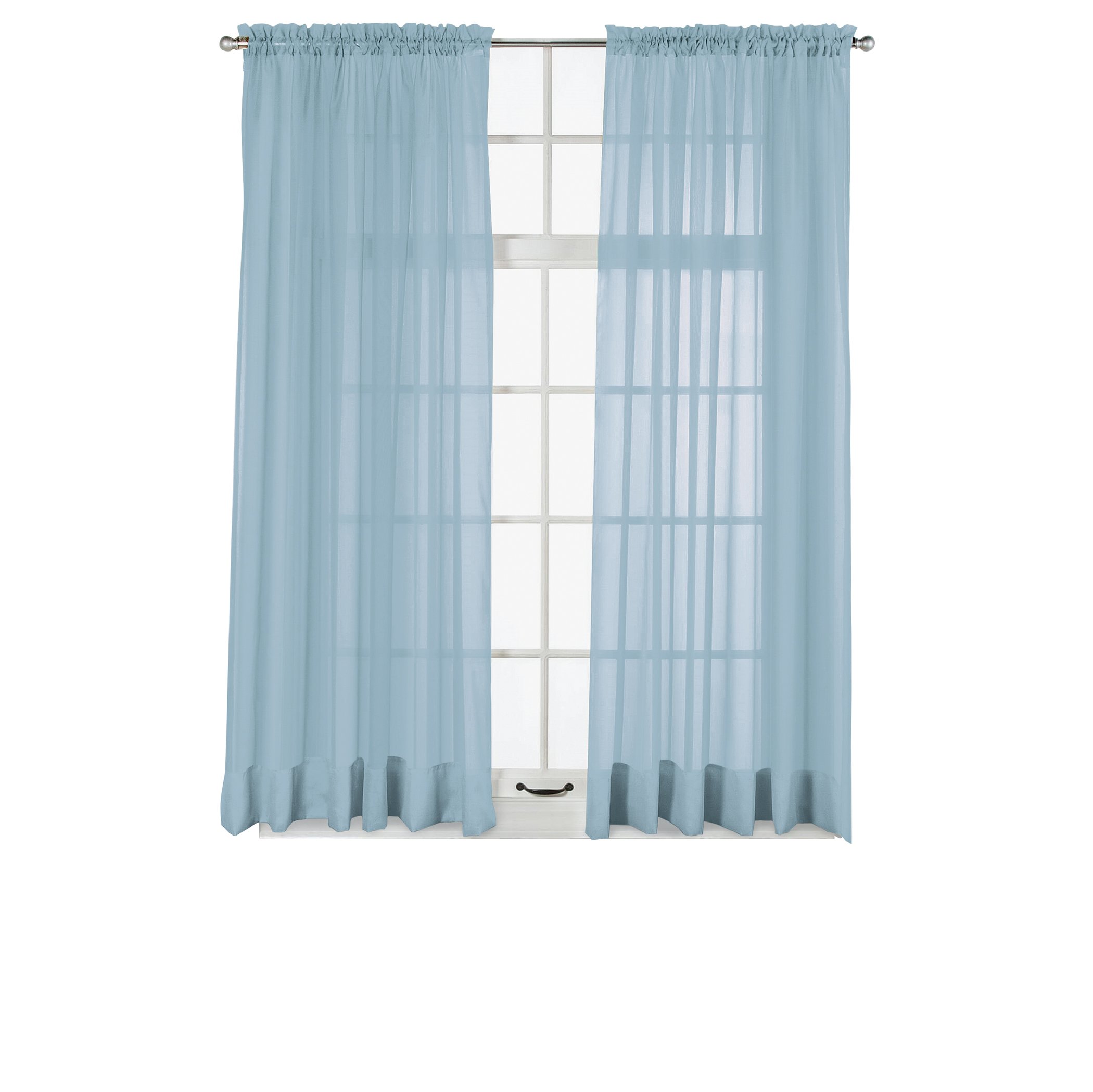 Panel de cortina de ventana transparente Elegance, permite que la luz entre mientras se mantiene - Imagen 40 de 45
