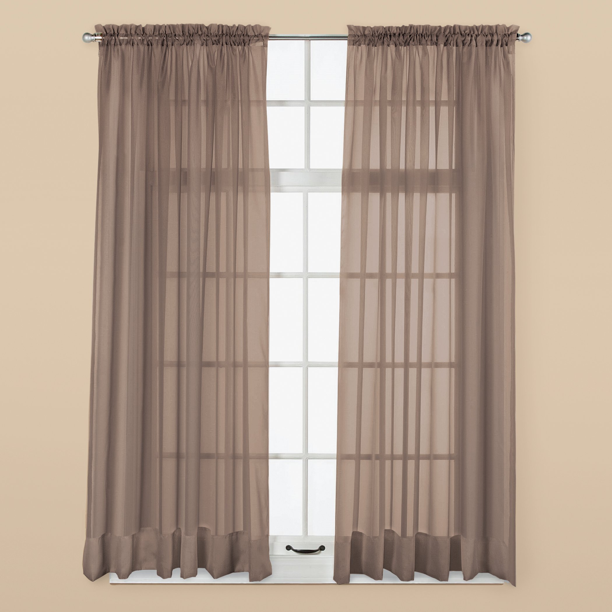 Panel de cortina de ventana transparente Elegance, permite que la luz entre mientras se mantiene - Imagen 9 de 45