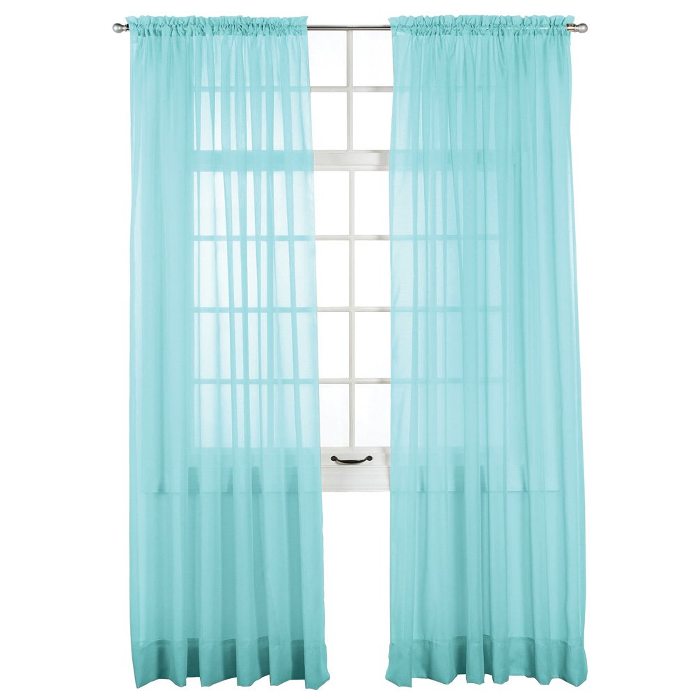 Panel de cortina de ventana transparente Elegance, permite que la luz entre mientras se mantiene - Imagen 4 de 45