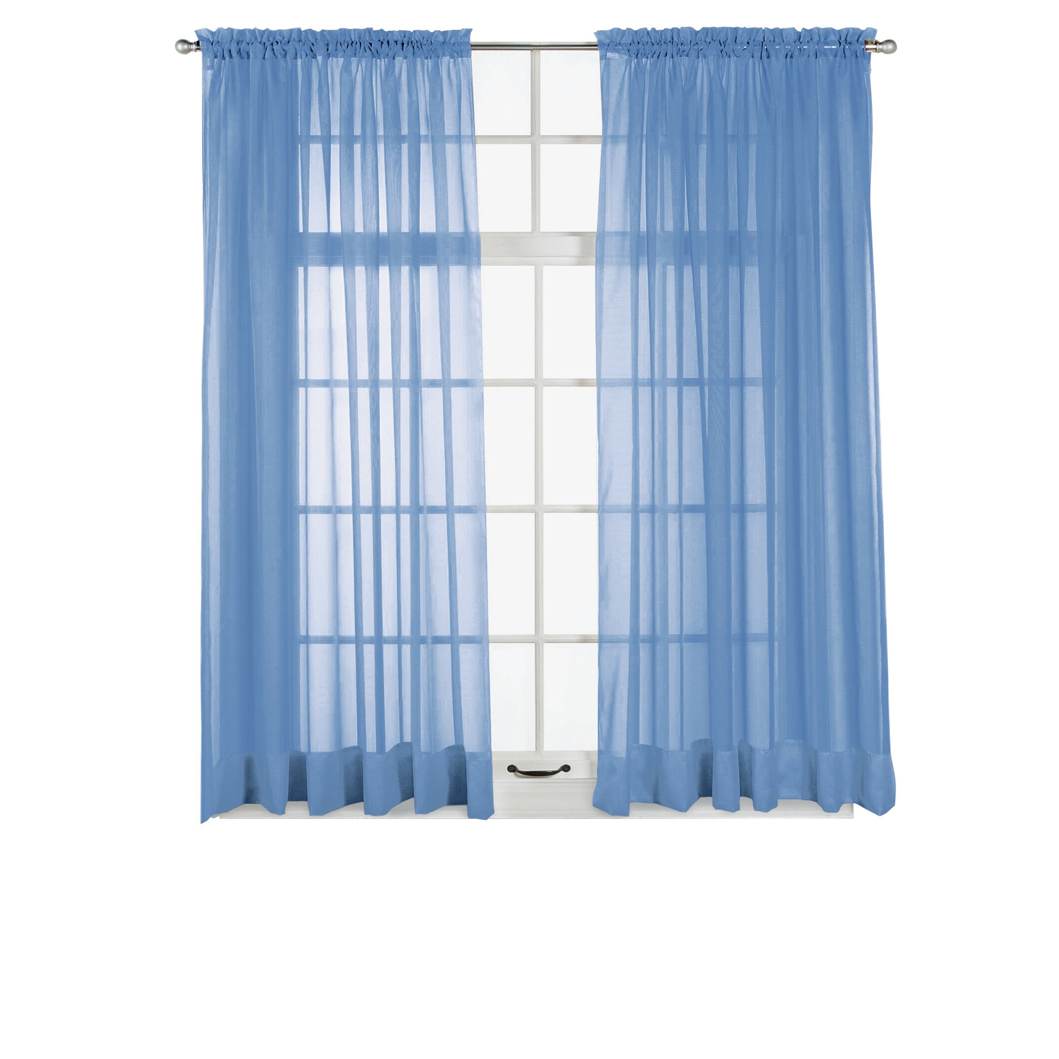Panel de cortina de ventana transparente Elegance, permite que la luz entre mientras se mantiene - Imagen 10 de 45