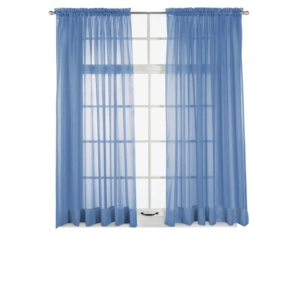 Panel de cortina de ventana transparente Elegance, permite que la luz entre mientras se mantiene - Imagen 18 de 45