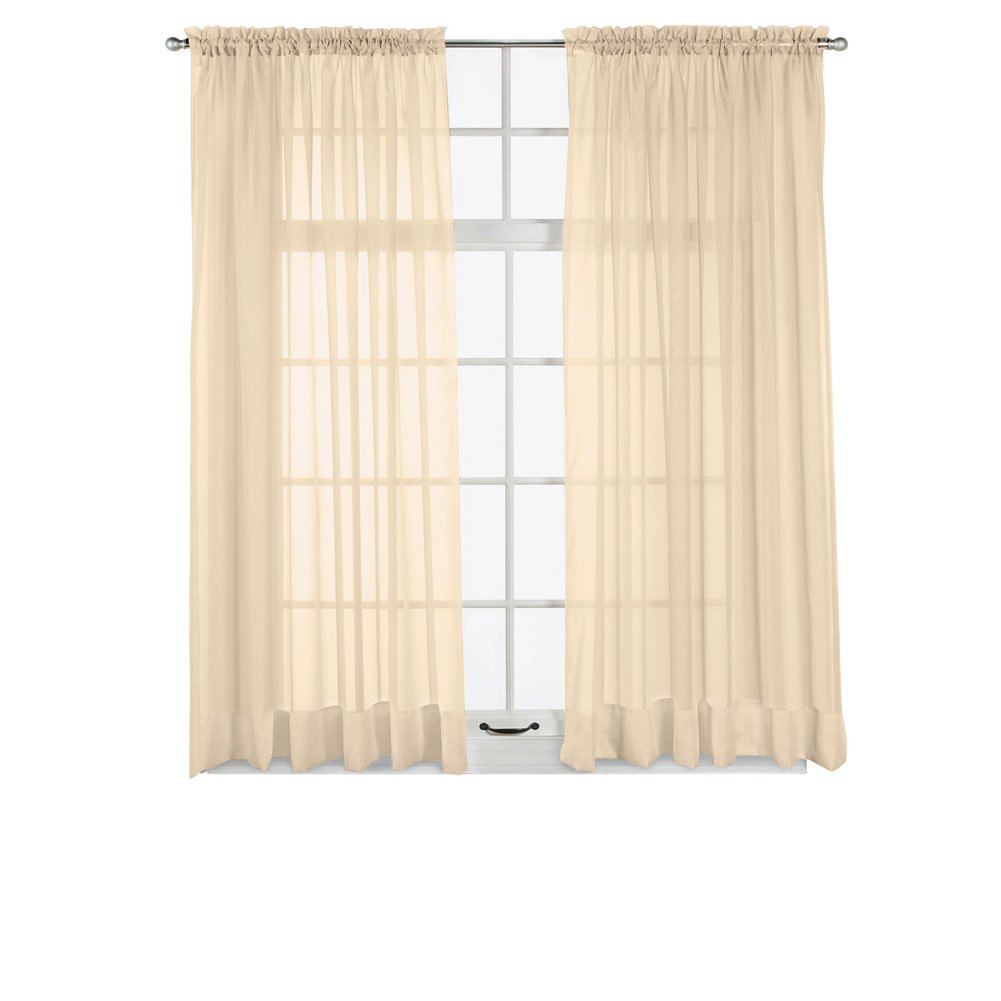 Panel de cortina de ventana transparente Elegance, permite que la luz entre mientras se mantiene - Imagen 20 de 45