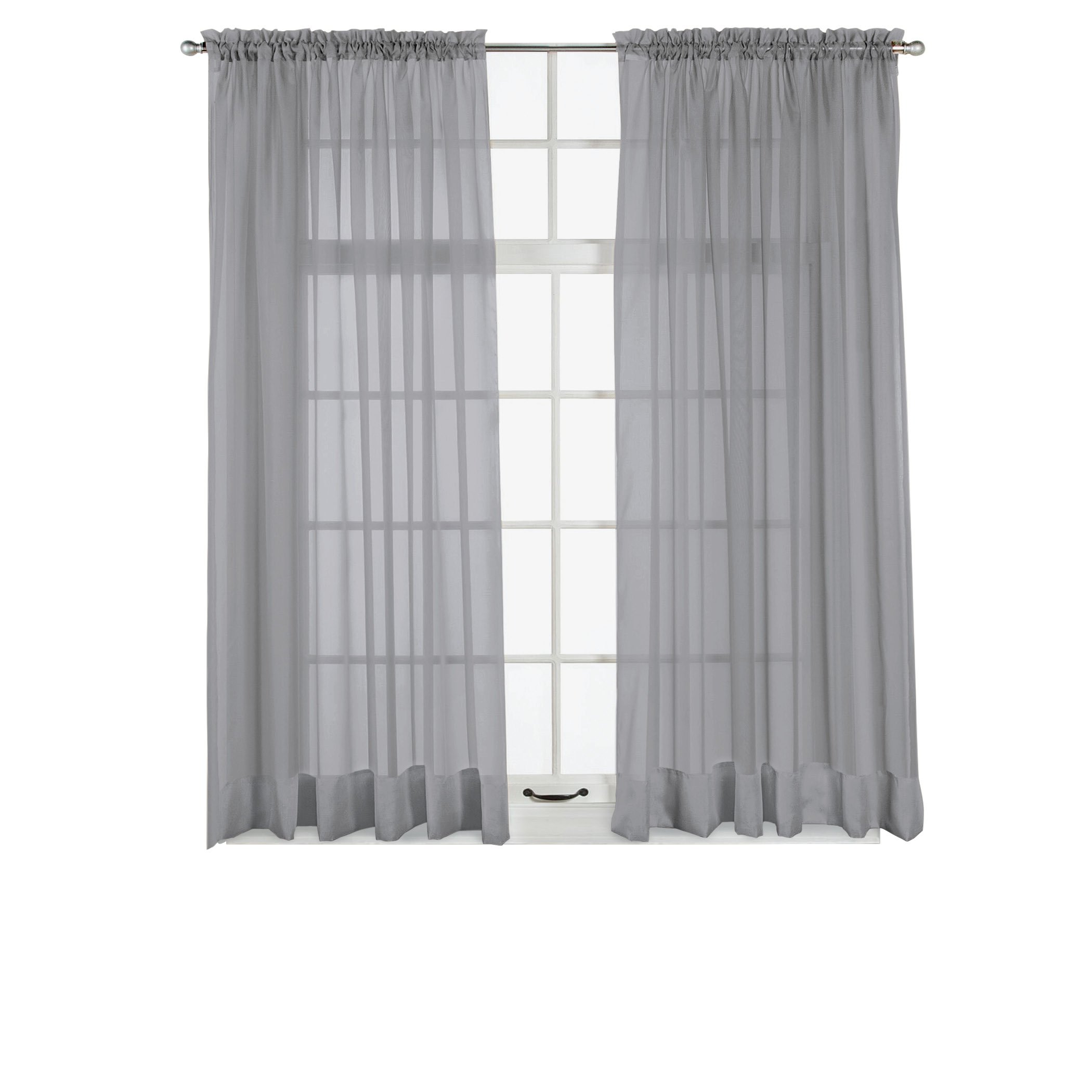 Panel de cortina de ventana transparente Elegance, permite que la luz entre mientras se mantiene - Imagen 22 de 45