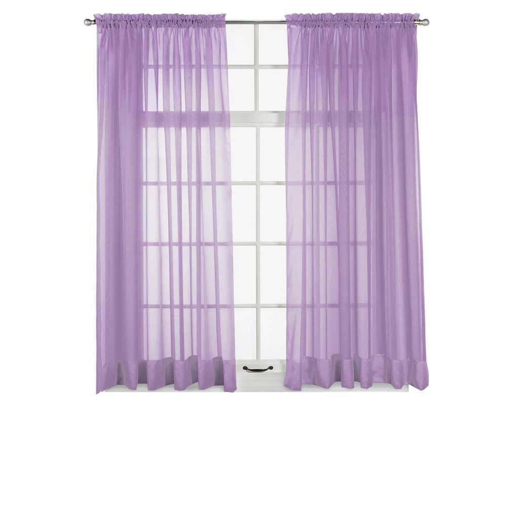 Panel de cortina de ventana transparente Elegance, permite que la luz entre mientras se mantiene - Imagen 26 de 45