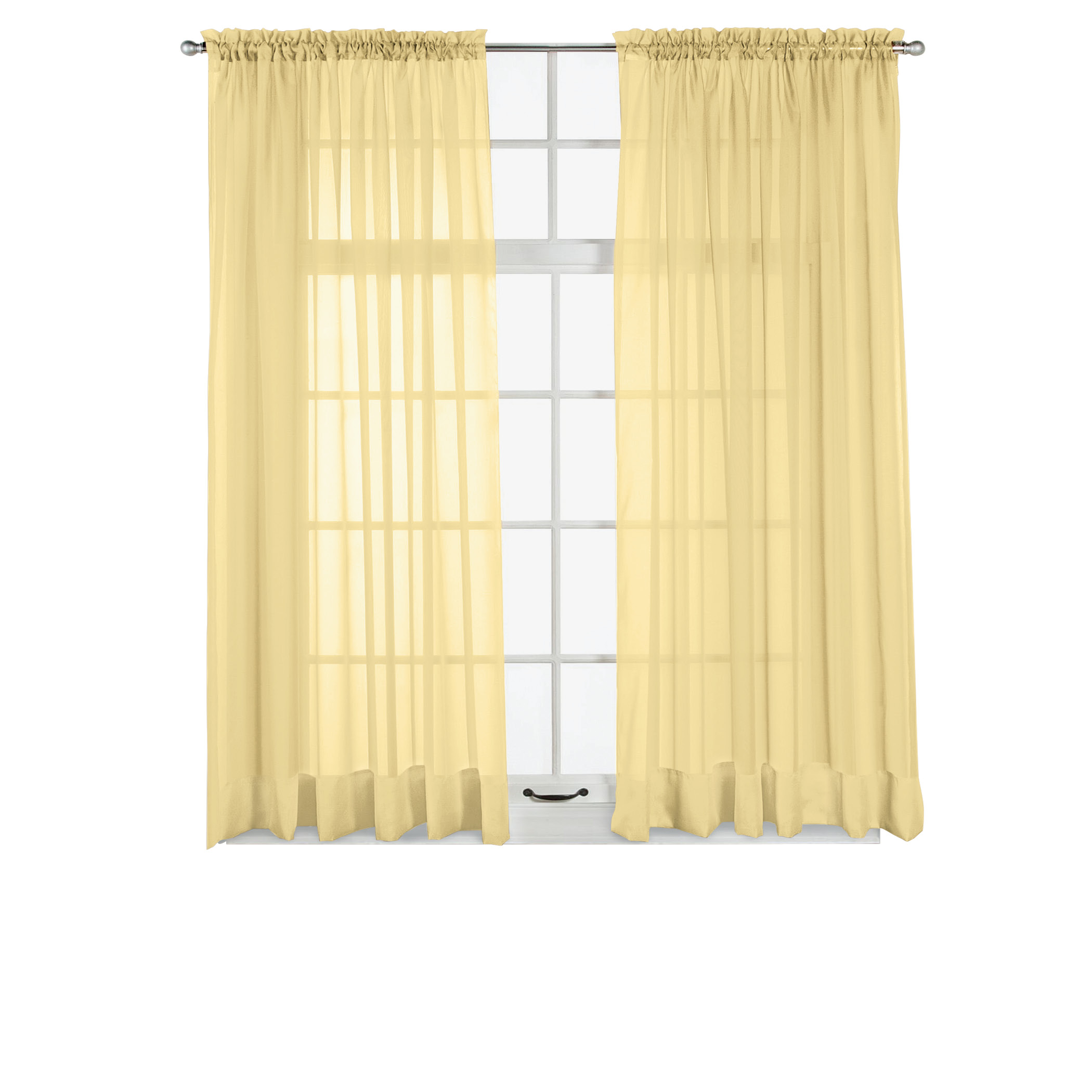 Panel de cortina de ventana transparente Elegance, permite que la luz entre mientras se mantiene - Imagen 24 de 45