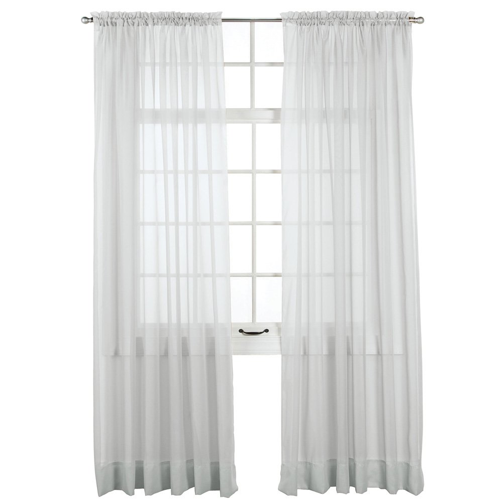 Panel de cortina de ventana transparente Elegance, permite que la luz entre mientras se mantiene - Imagen 44 de 45