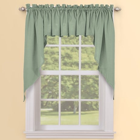 Solid Textured Swag Window Curtain Pair Collections Etc Solid Textured Swag Window Curtain Pair