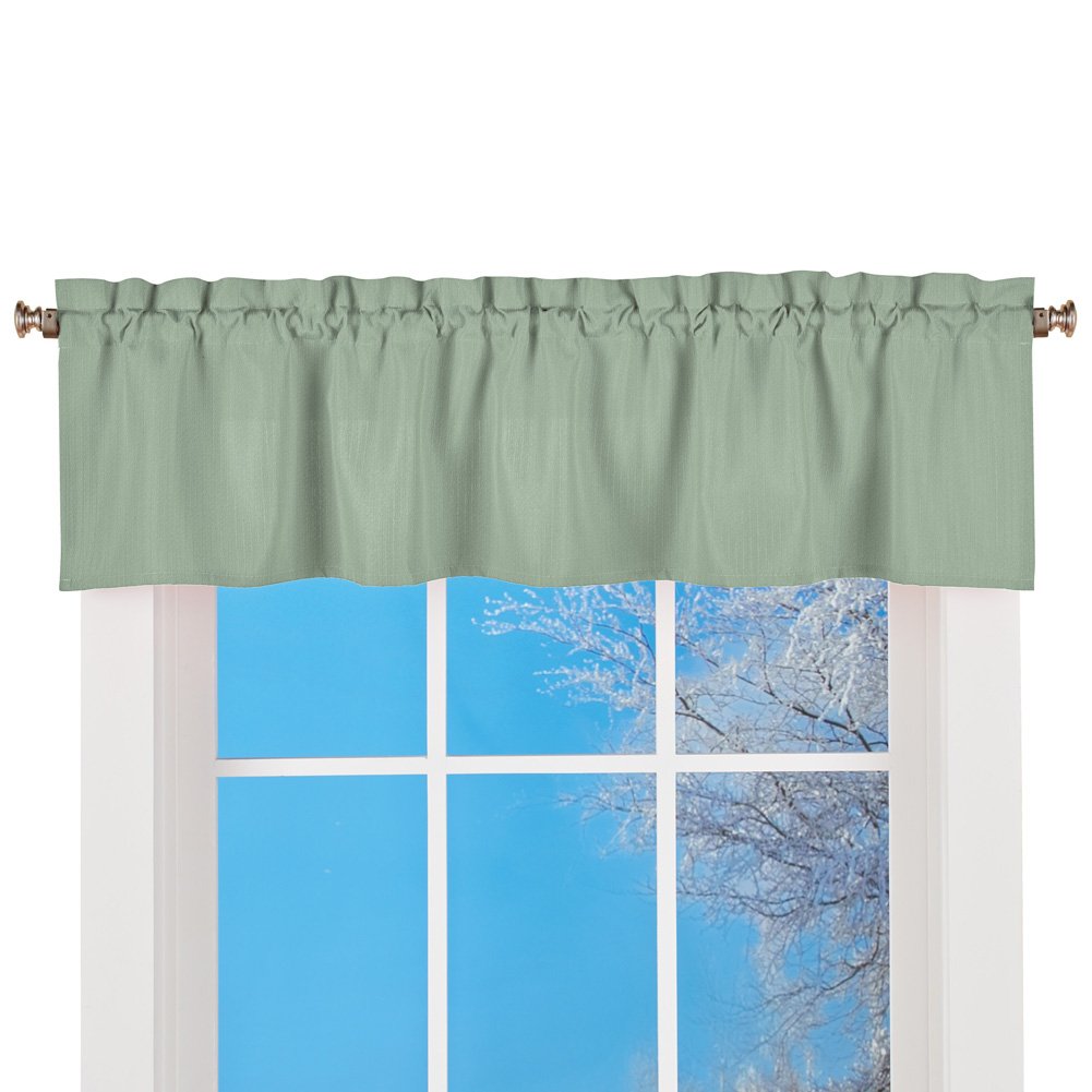 Lorraine Home Fashions Ribcord Valance, 54-Inch x 12-Inch, Sage