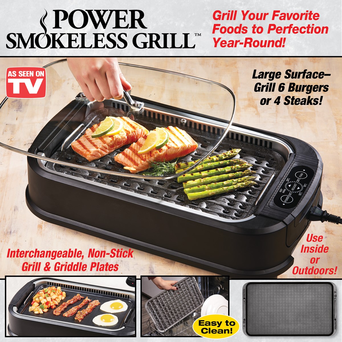 Power Smokeless Grill As Seen on TV Collections Etc.