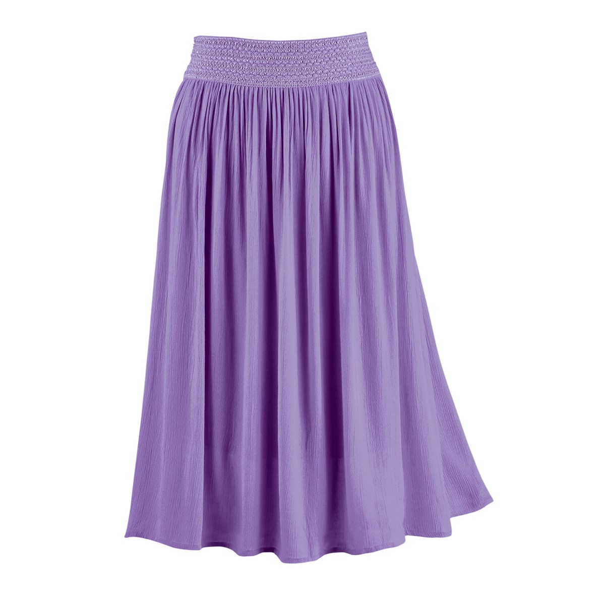 Gauze Skirt with Embroidered Elastic Waistband Collections Etc.