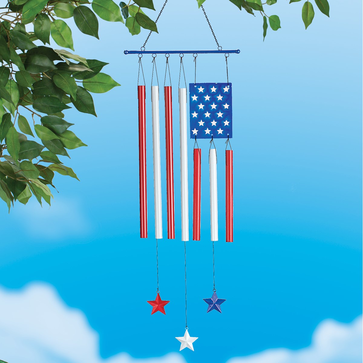 Patriotic Flag Decorative Wind Chime Collections Etc.