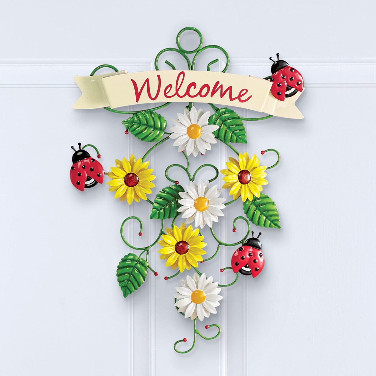 Lady Bug and Sunflower Metal Door Decor Collections Etc.