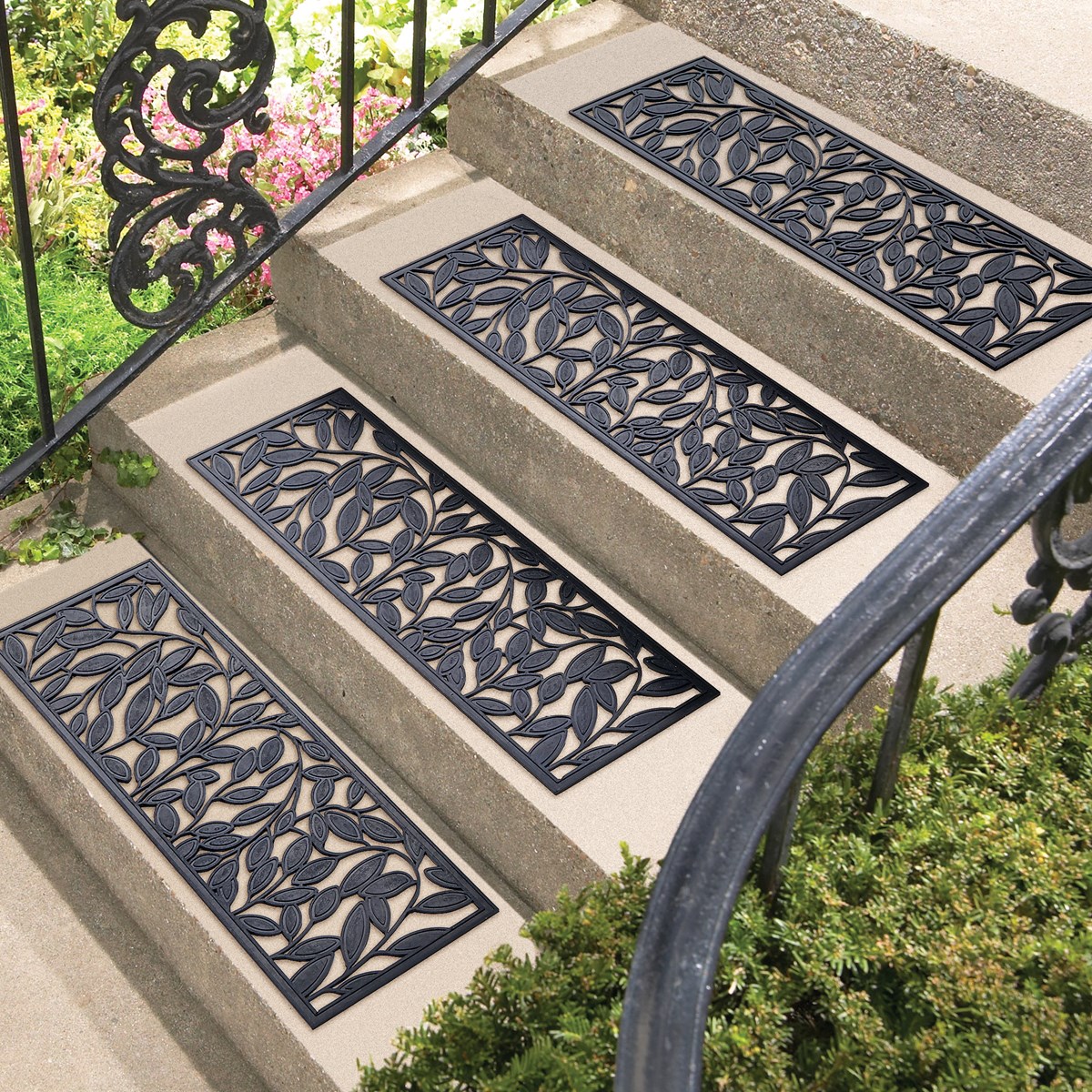 Rubber Leaf Stair Treads Set of 4 Collections Etc.