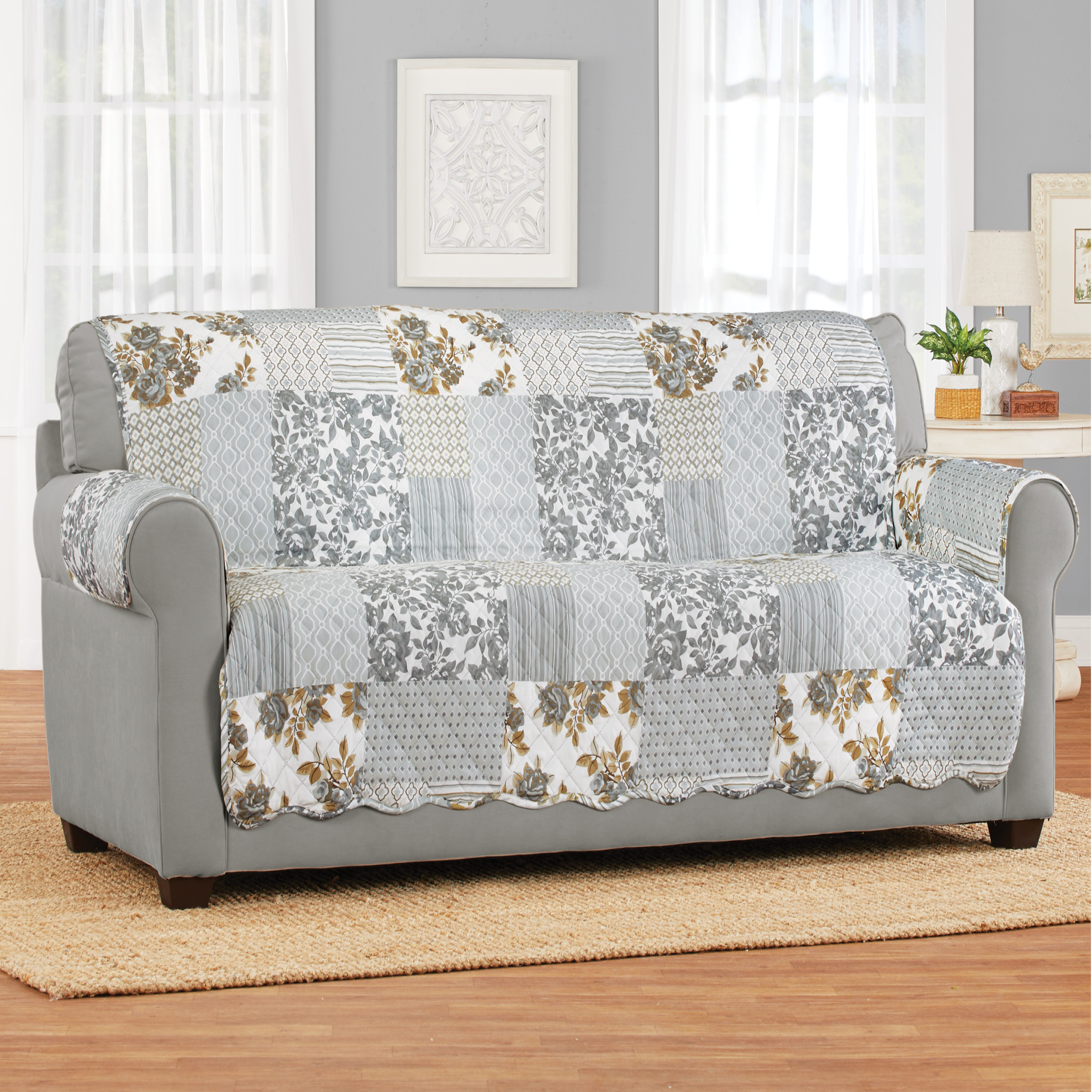 Langdon Quilted Patchwork Furniture Protector Collections Etc
