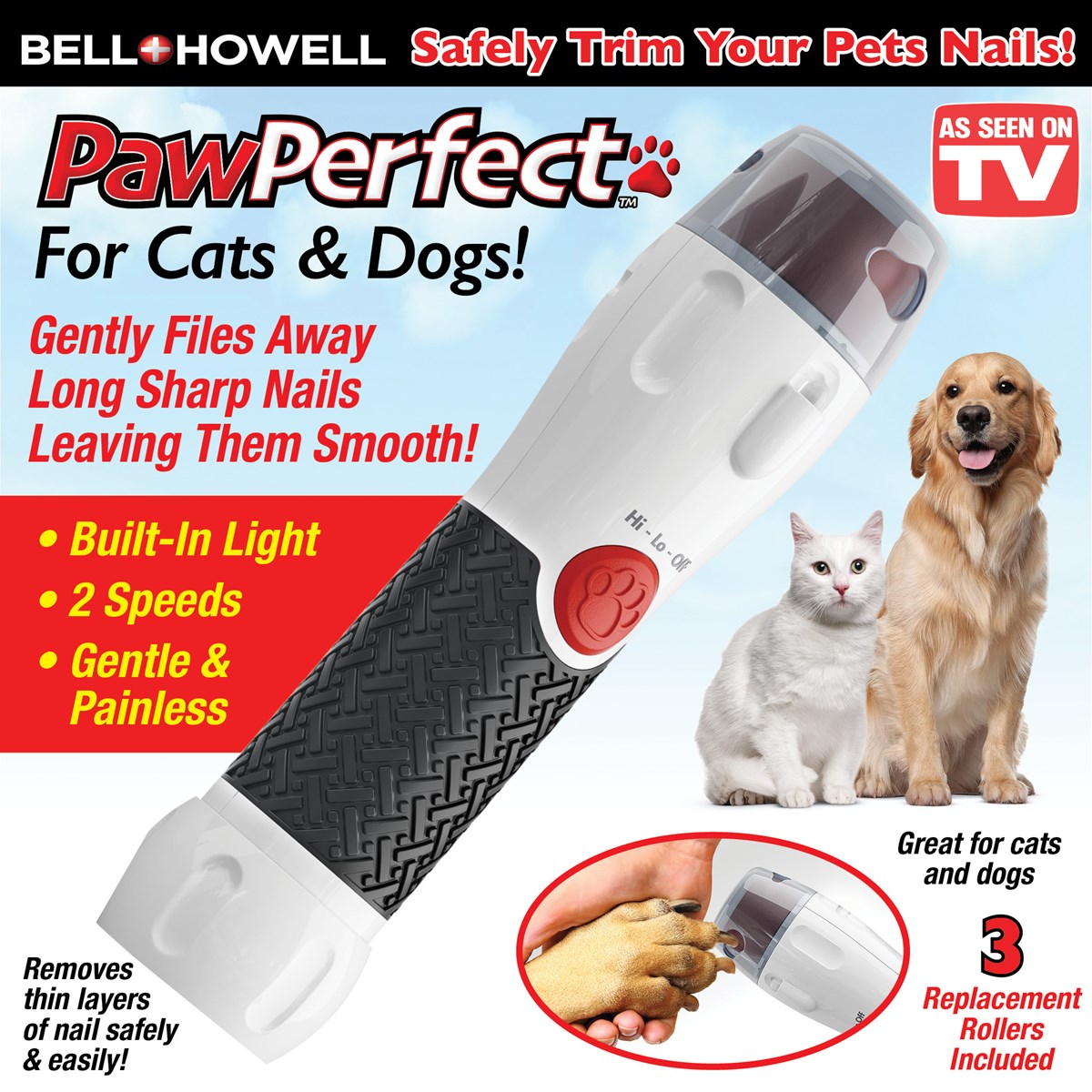 Paw Perfect Rotating File Pet Nail Trimmer Collections Etc.