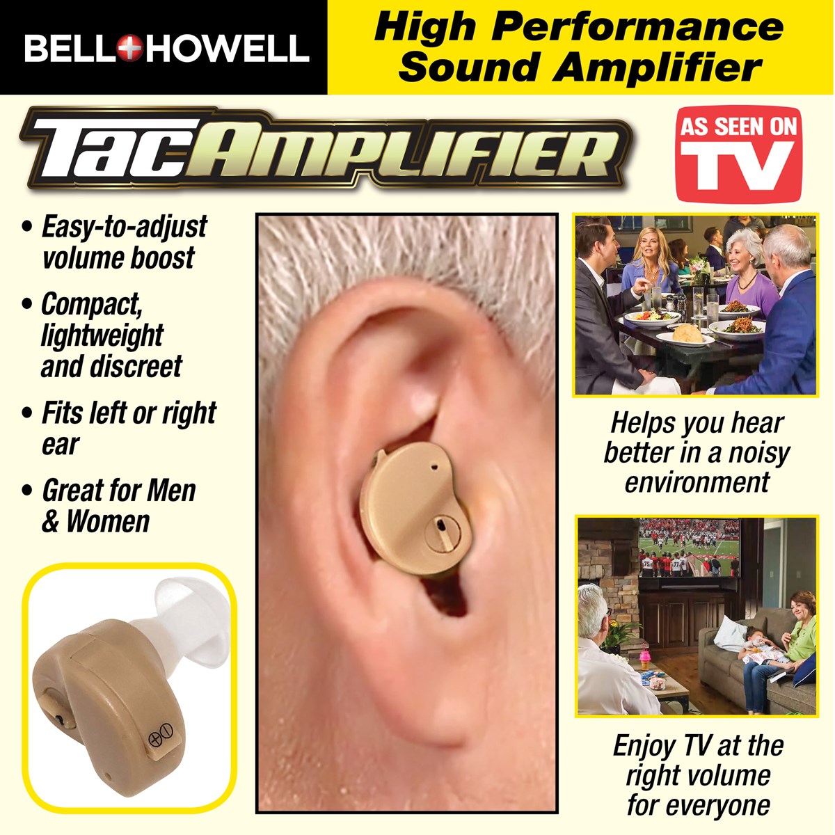 Bell and Howell TacAmplifier Hearing Aid Collections Etc.