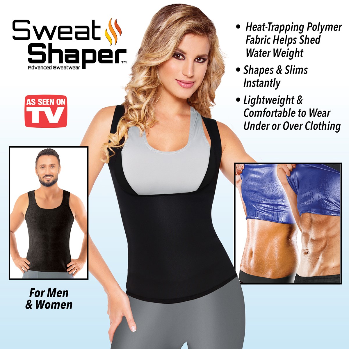 Sweat Shaper Compression Tank Top For Men Collections Etc.