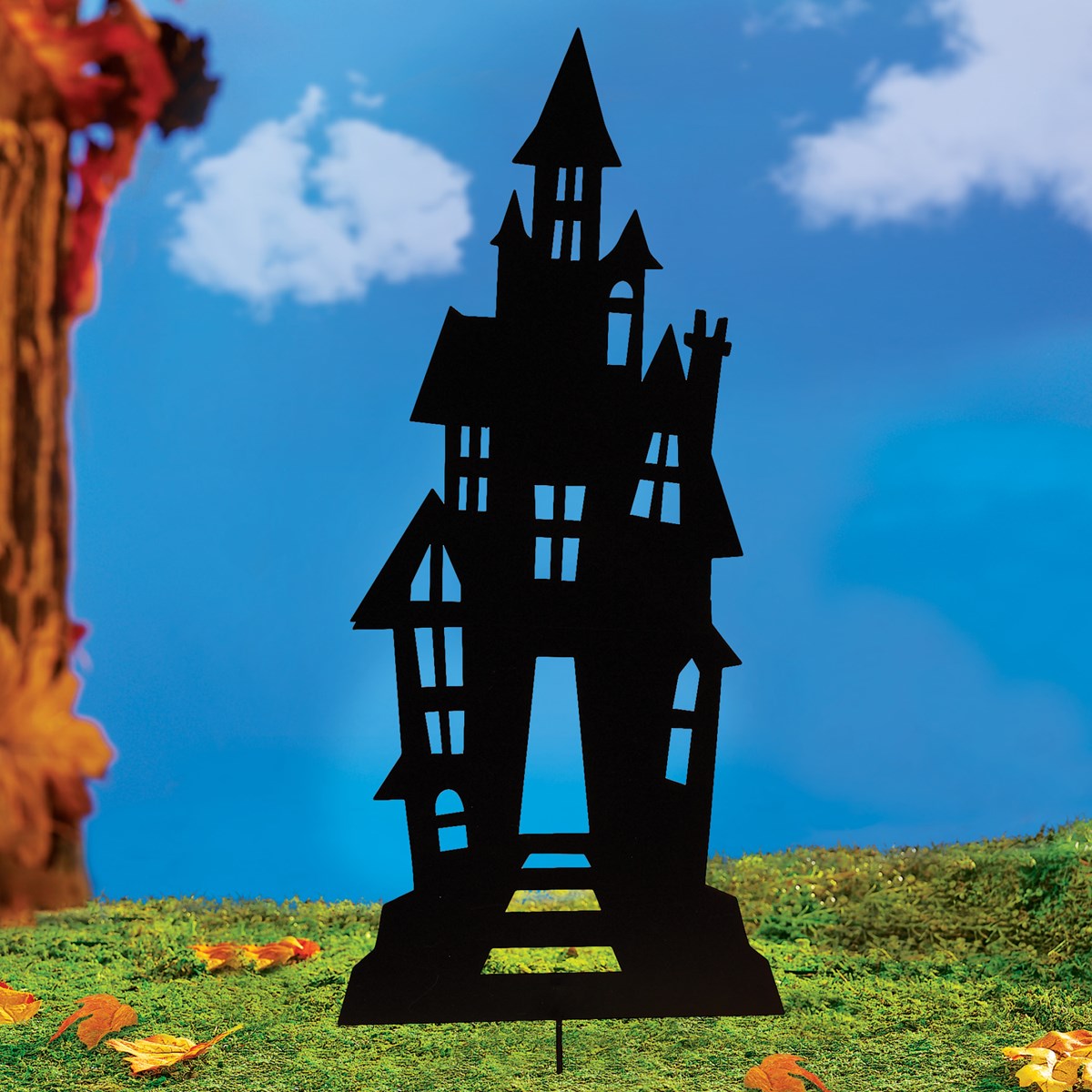 Haunted House Metal Halloween Garden Stake Collections Etc.
