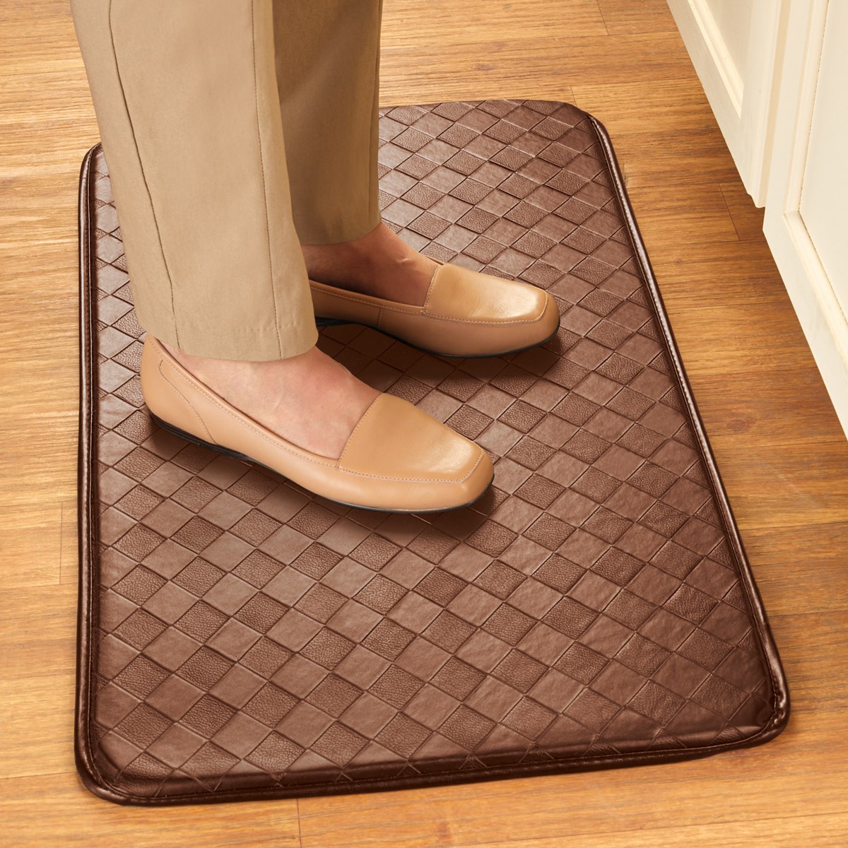 AntiFatigue Faux Leather Kitchen Mat Collections Etc.
