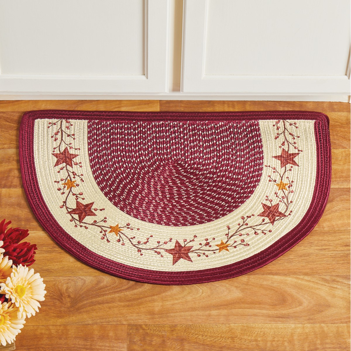 Country Star and Vine Braided Accent Rug Collections Etc.