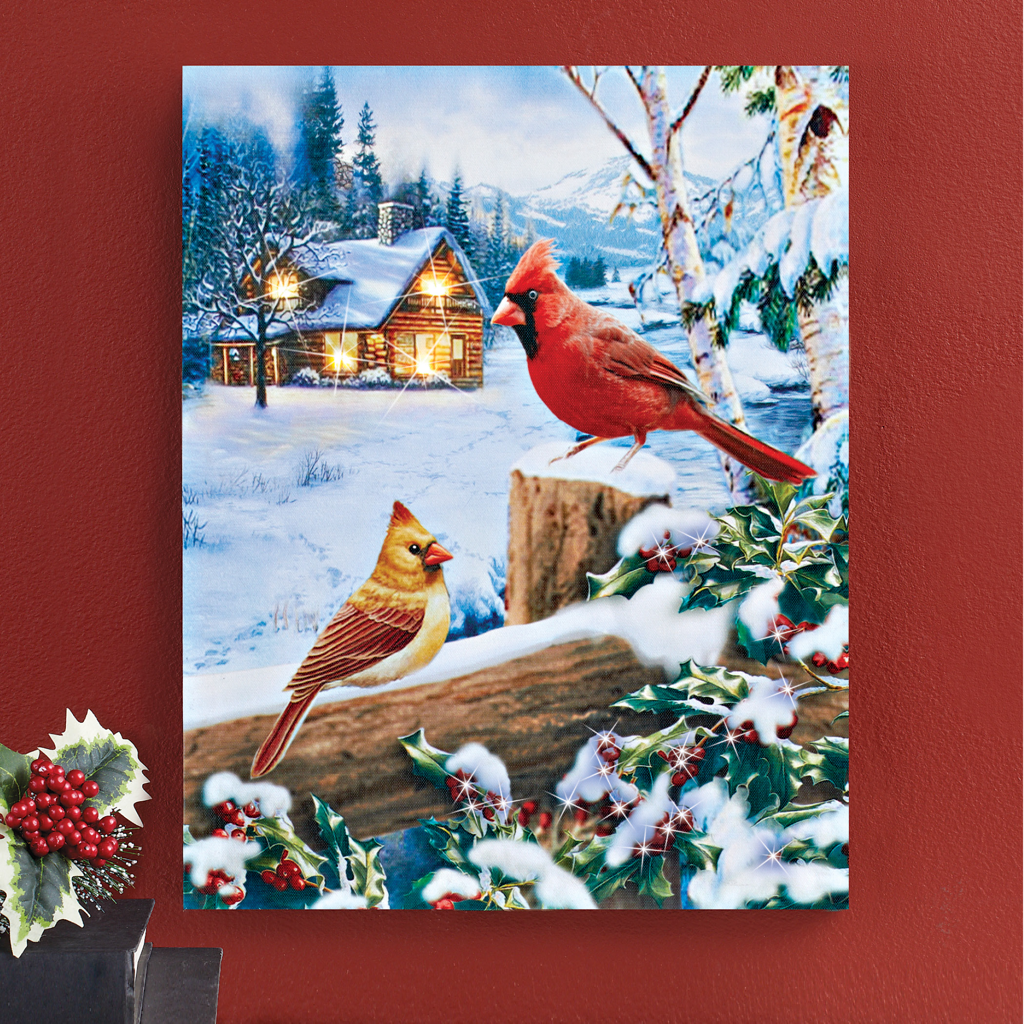 Red Cardinal Print Art And Collectibles Home Decor Wildlife Art