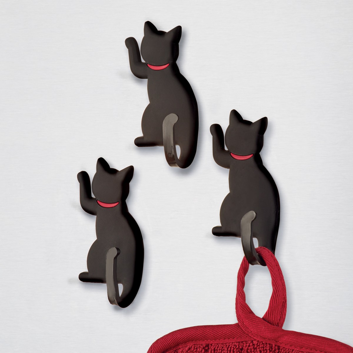 Unique Black Cat Hooks Set of 3 Collections Etc.