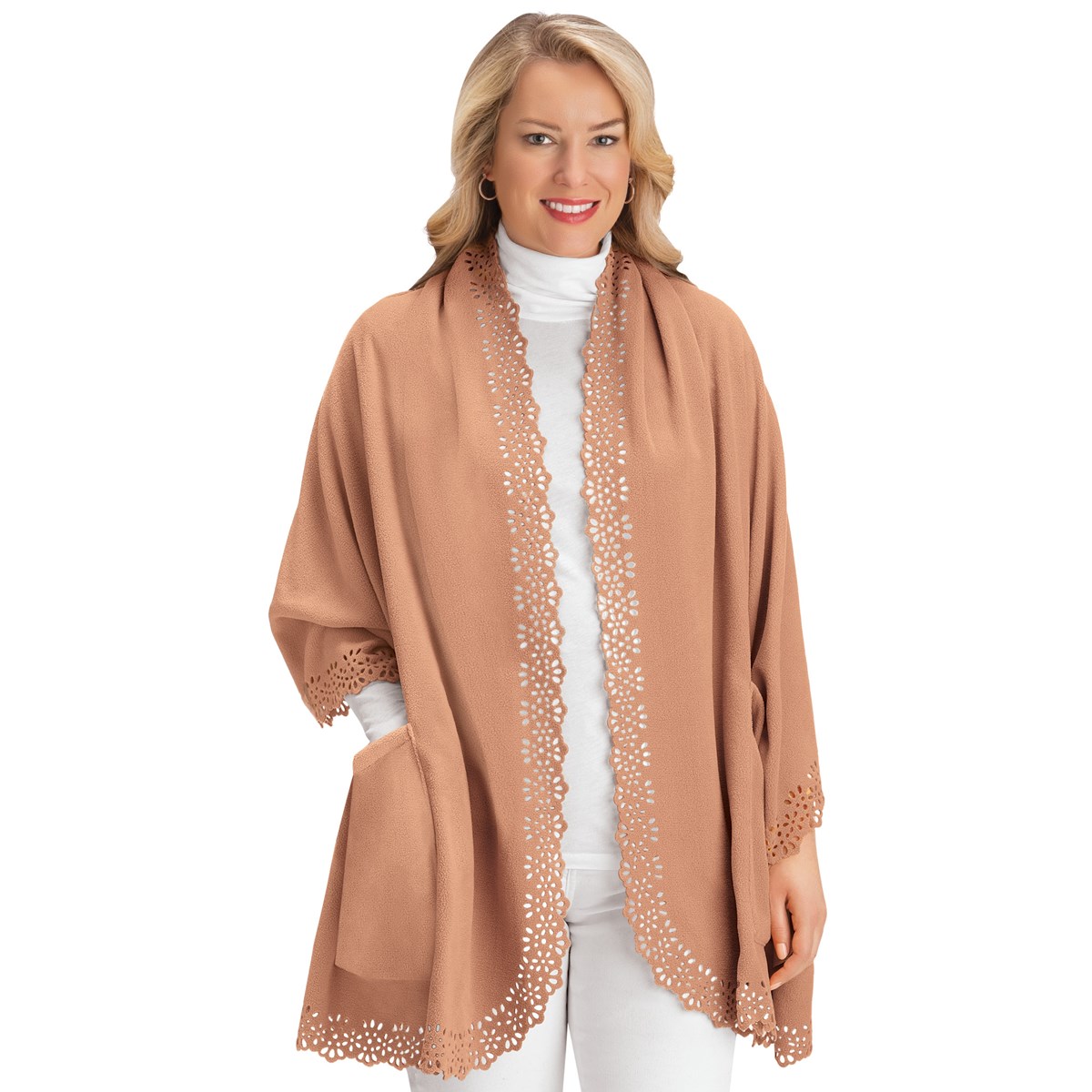 barts fleece shawl