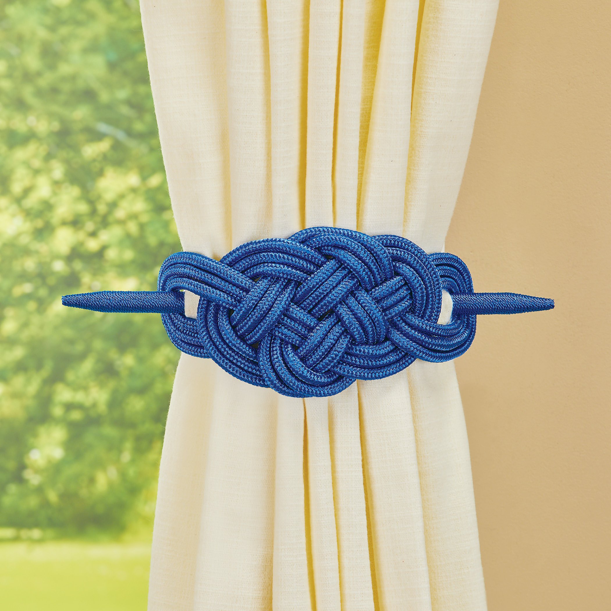 Knot Style Curtain Tie Backs Set Of 2 Collections Etc