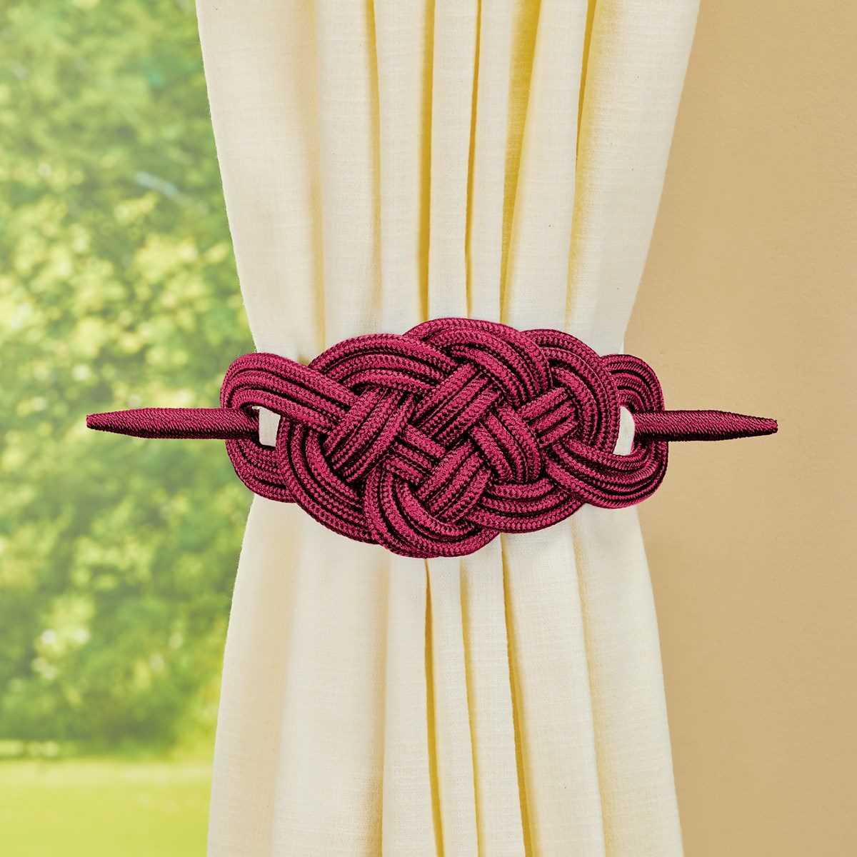 KnotStyle Curtain Tie Backs Set of 2 Collections Etc.