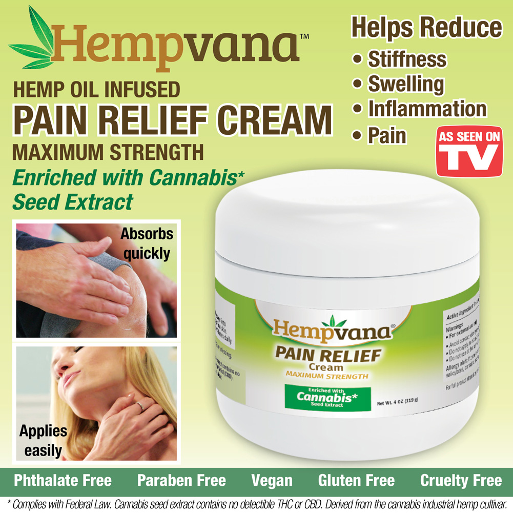 Collections Etc Hempvana Pain Relief Cream