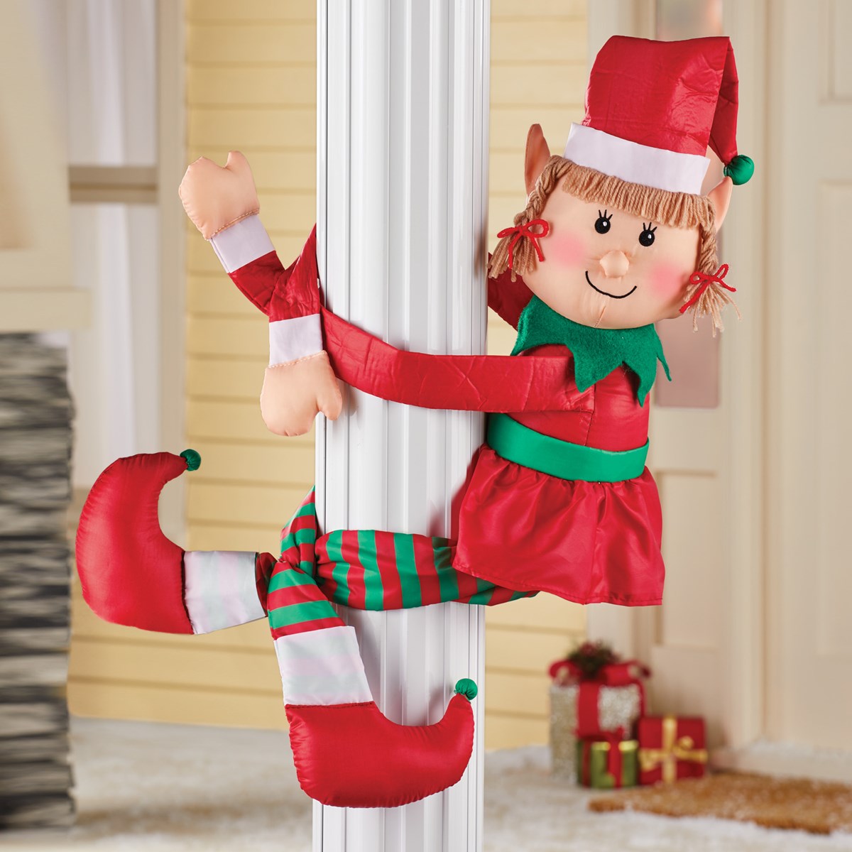 Elf Huggers with Poseable Arms Christmas Decoration Collections Etc.