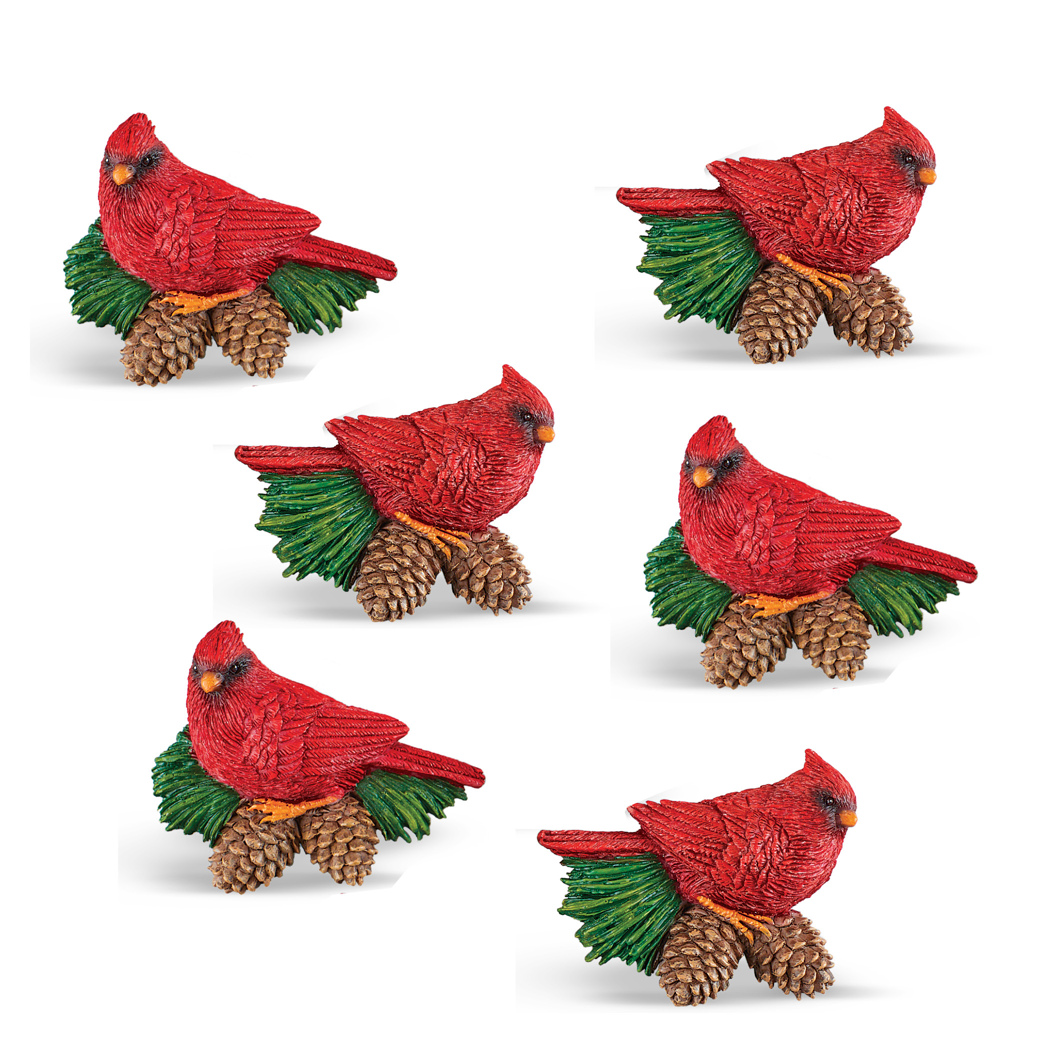 Cardinal And Pinecone Drawer Handles Set Of 6 Collections Etc