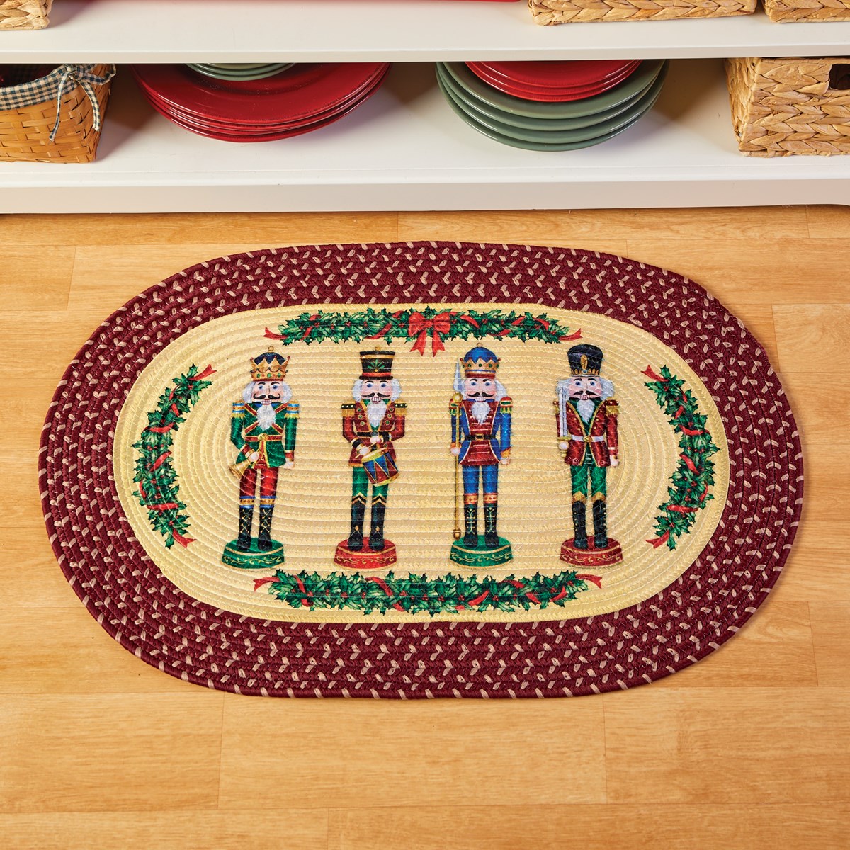 Festive Nutcracker Kitchen Rugs Collections Etc.