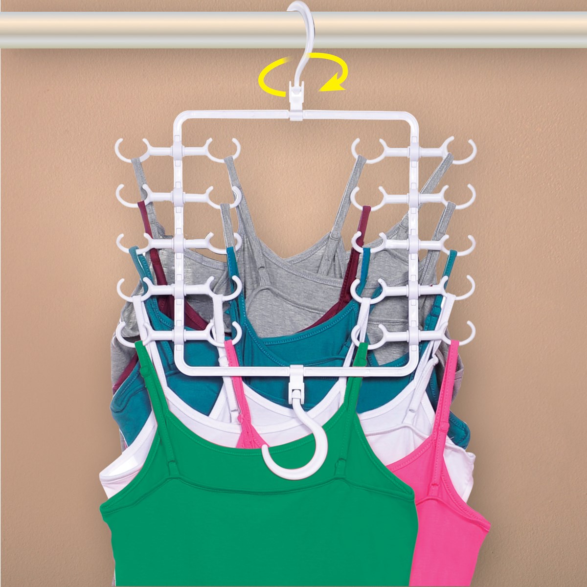 Wonder Hanger Tank Top Hanger Holds 10 Garments Collections Etc.