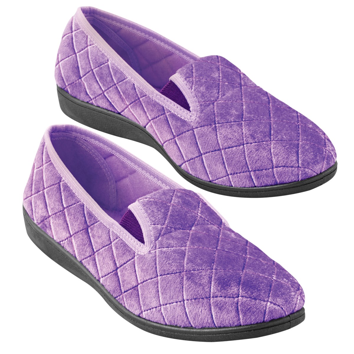 quilted slippers