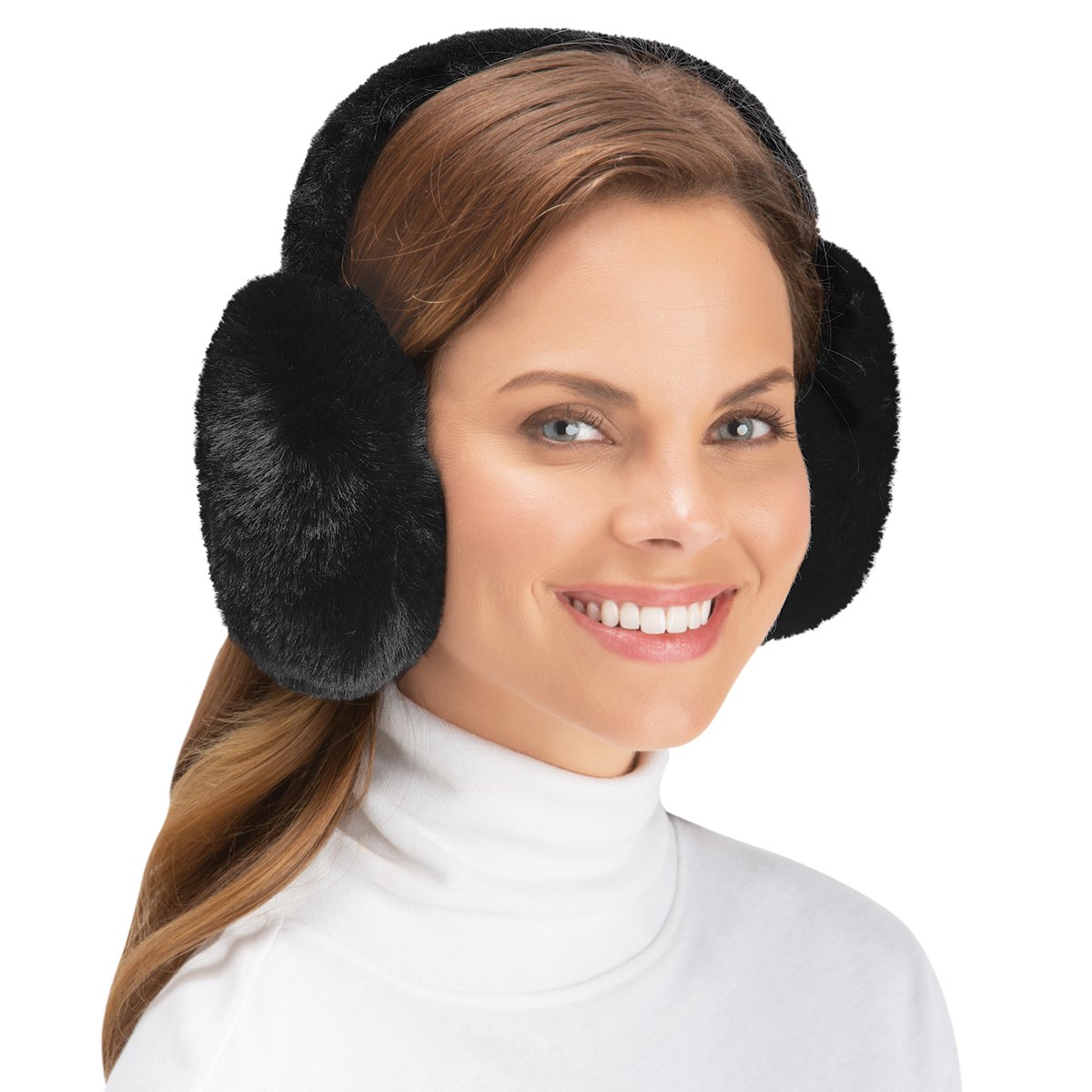 Womens Fashionable Plush Fluffy Faux Fur Winter Ear Muffs Collections