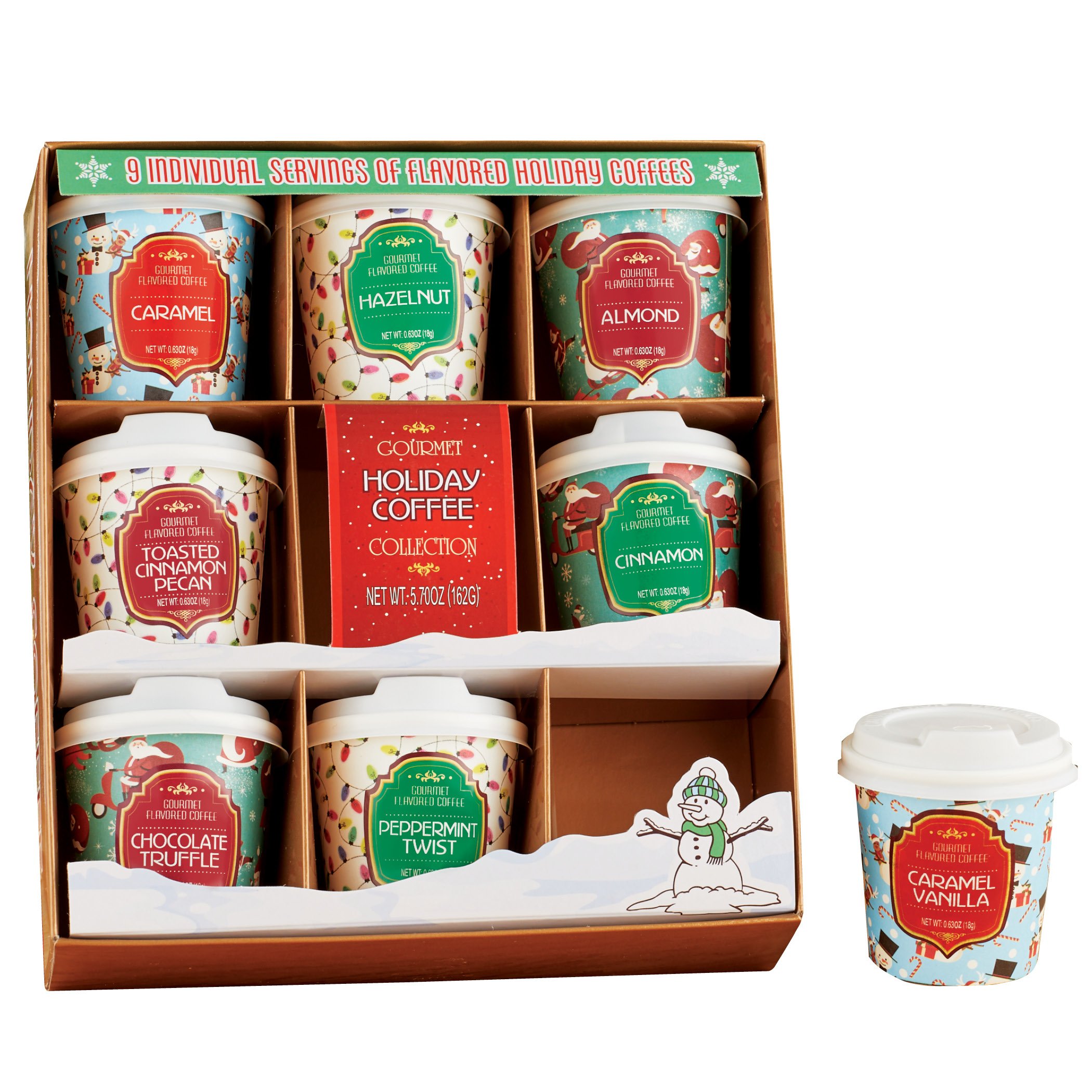 Holiday Flavored Beverages - Set of 9 Coffee Blue