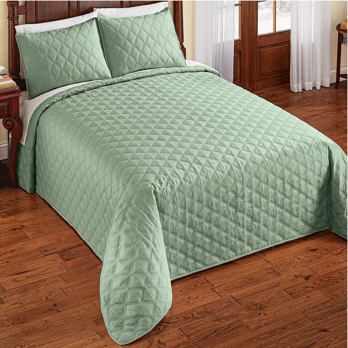 Classic AllOver Diamond Quilted Bedspread Collections Etc.
