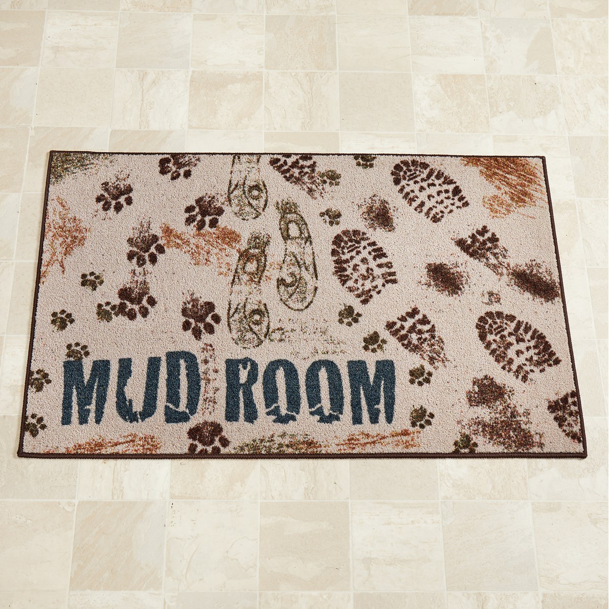 Dirty Mud Room Accent Rug with Rubber Backing Collections Etc.