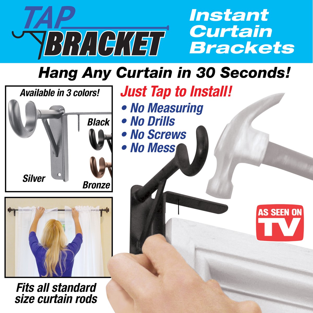 NoDrill Tap Brackets Set of 2 Collections Etc.