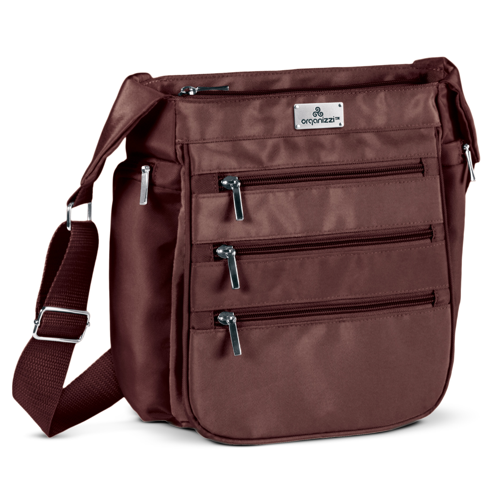 Stylish RFID-Blocking Protection Organizzi Handbag with Multiple Zippered - Picture 8 of 18