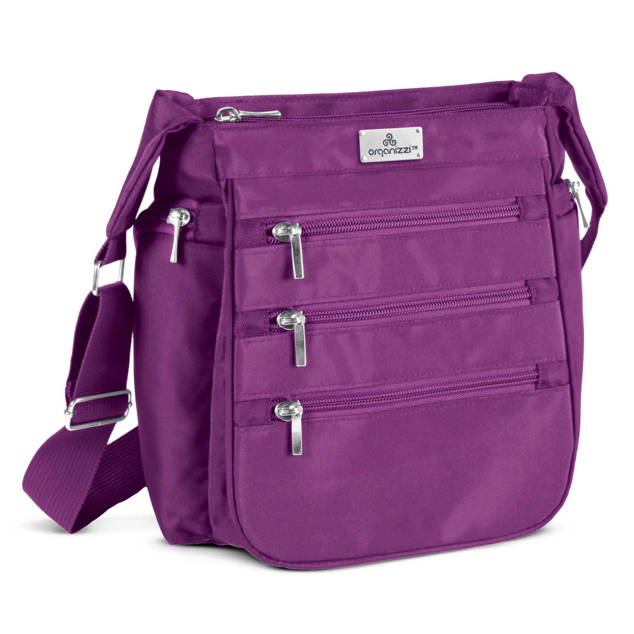 Stylish RFID-Blocking Protection Organizzi Handbag with Multiple Zippered - Picture 11 of 18