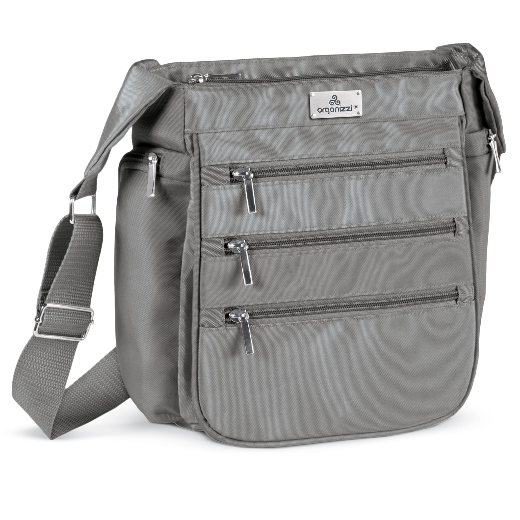 Stylish RFID-Blocking Protection Organizzi Handbag with Multiple Zippered - Picture 14 of 18
