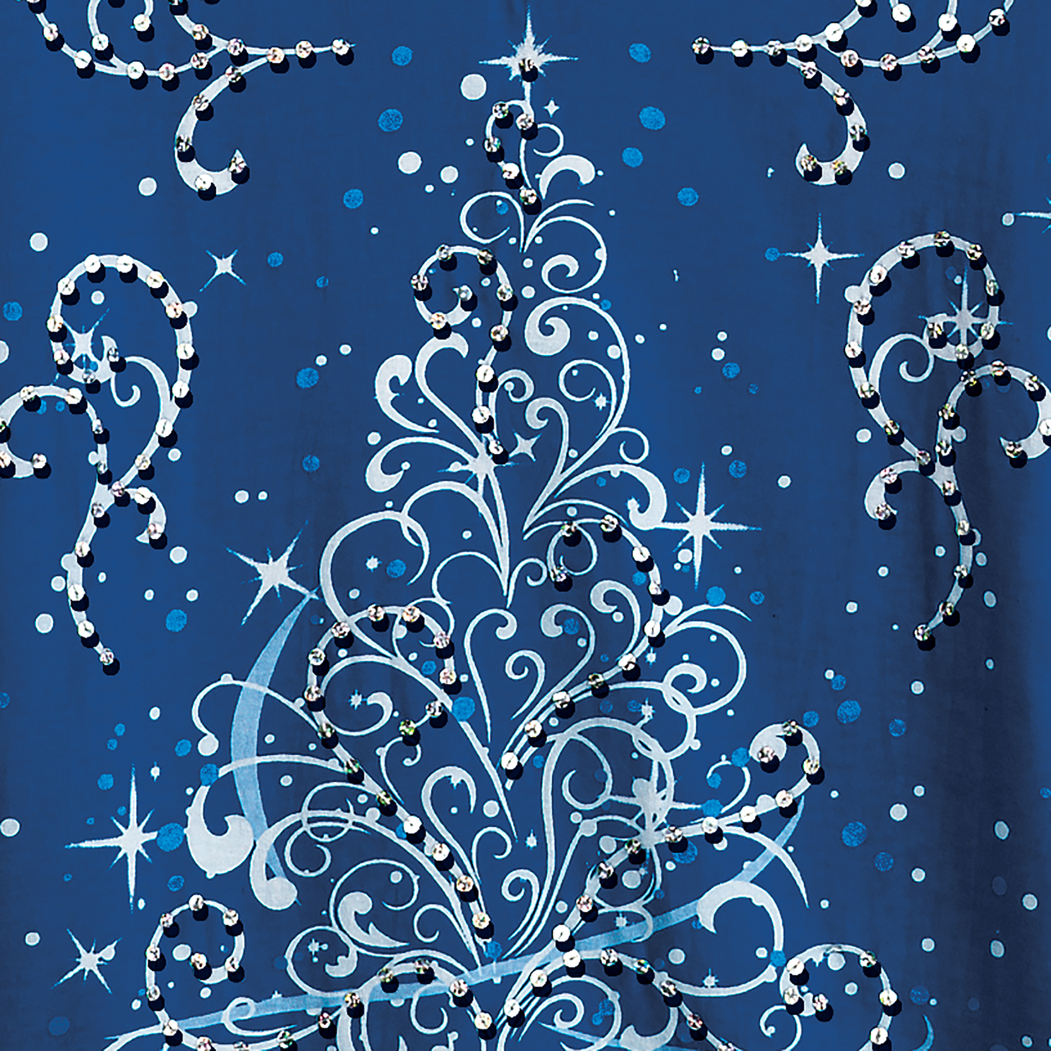 Festive Embellished Sparkling Holiday Tree Design Red Top with Scoop Neck - Bild 4 von 11