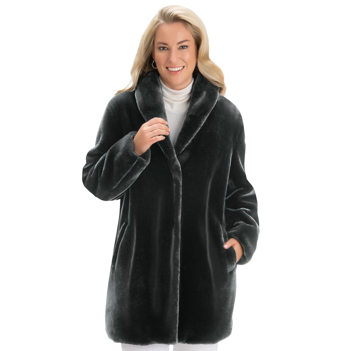 fur collar shawl