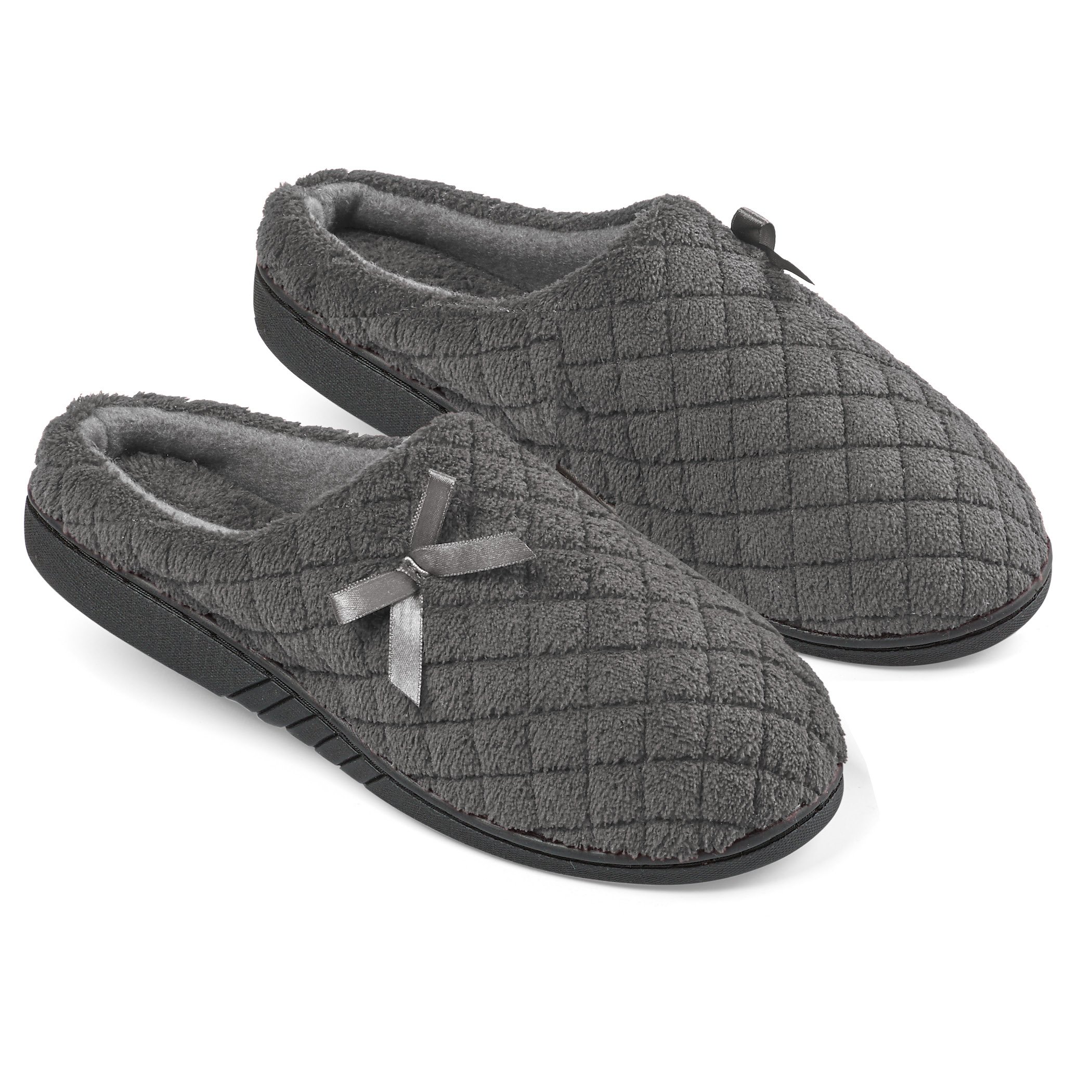 Zapatillas de casa zueco acolchadas con suelas de goma - Imagen 11 de 15